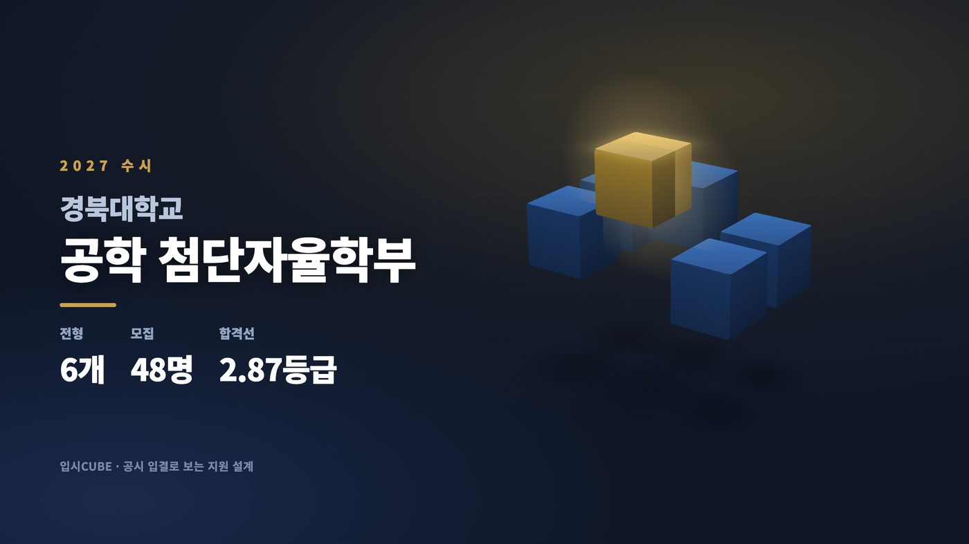 경북대 공학 첨단자율학부