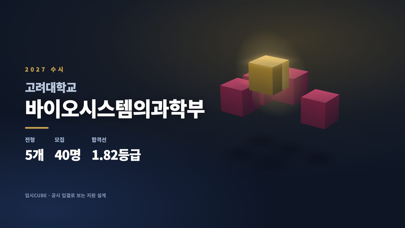 고려대 바이오시스템의과학부