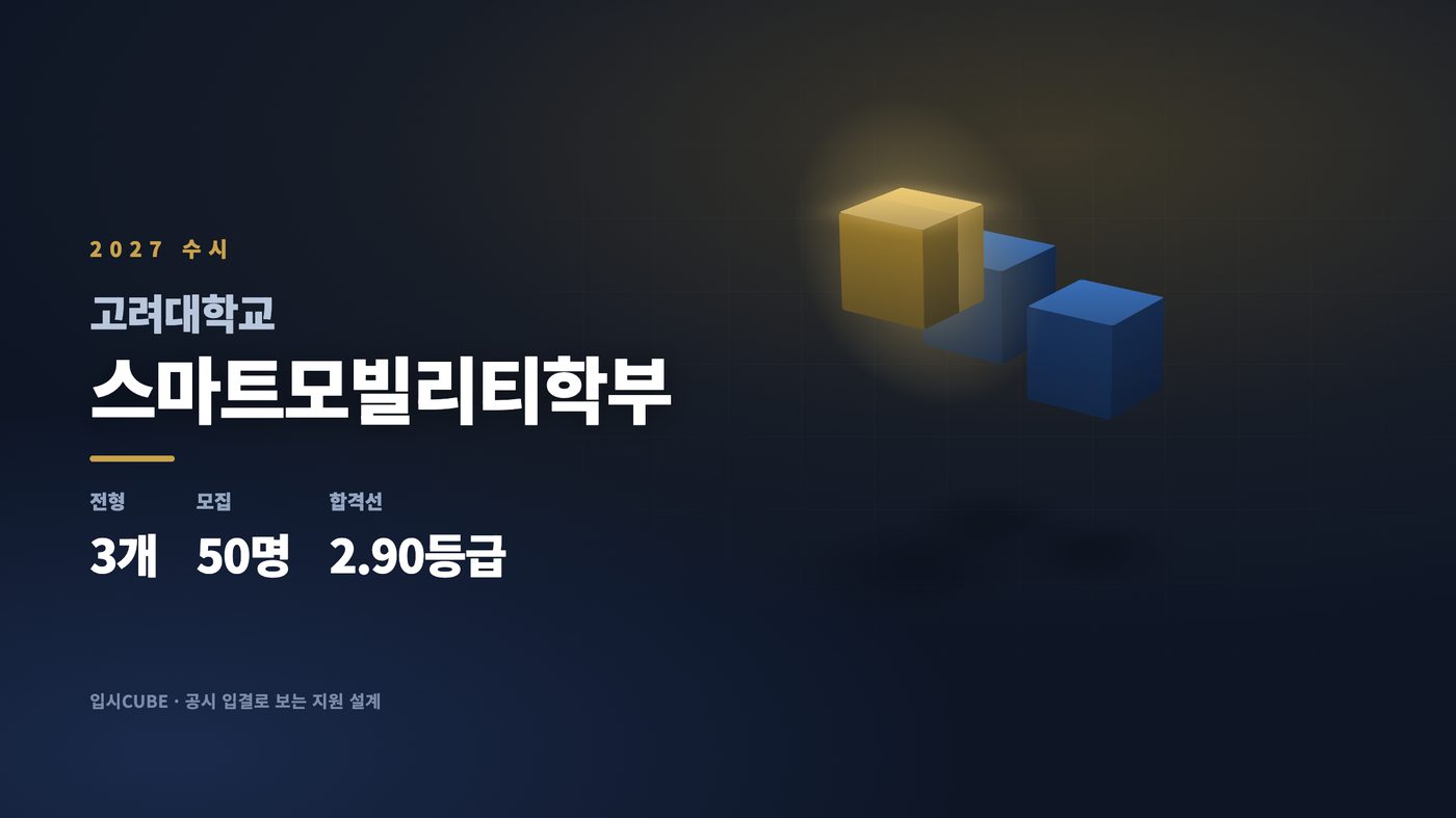 고려대 스마트모빌리티학부