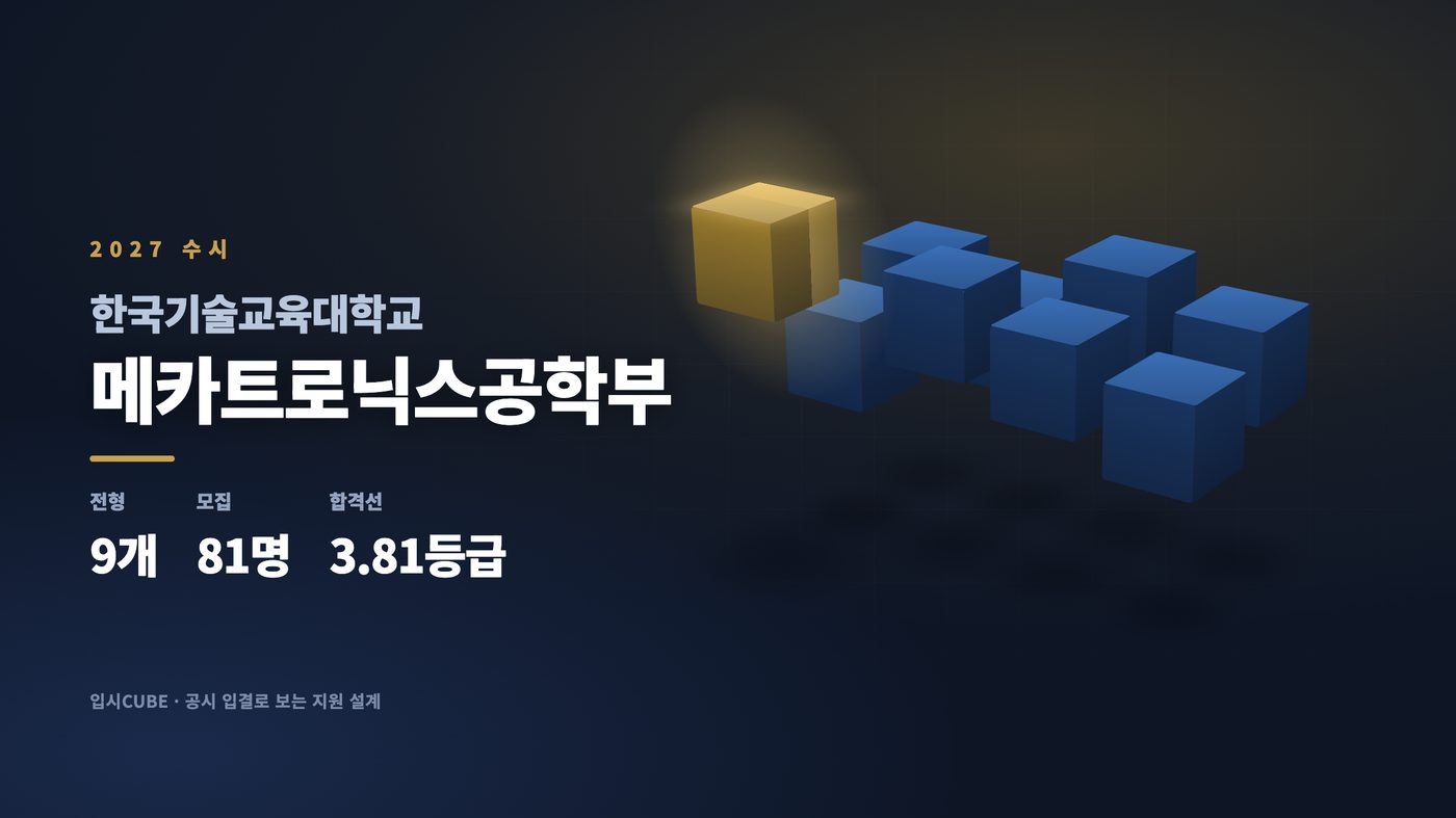 한국기술교대 메카트로닉스공학부