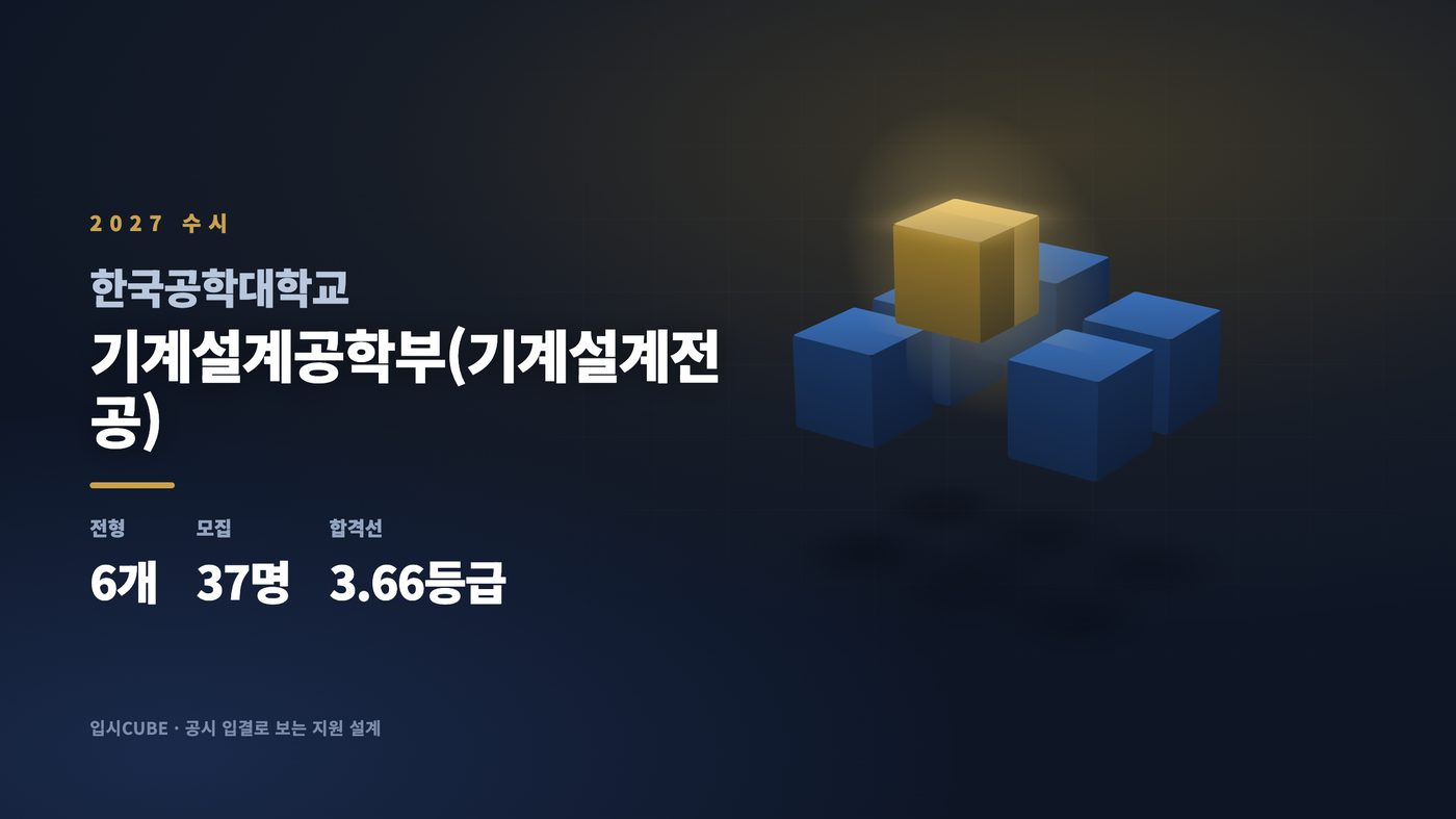한국공대 기계설계공학부(기계설계전공)