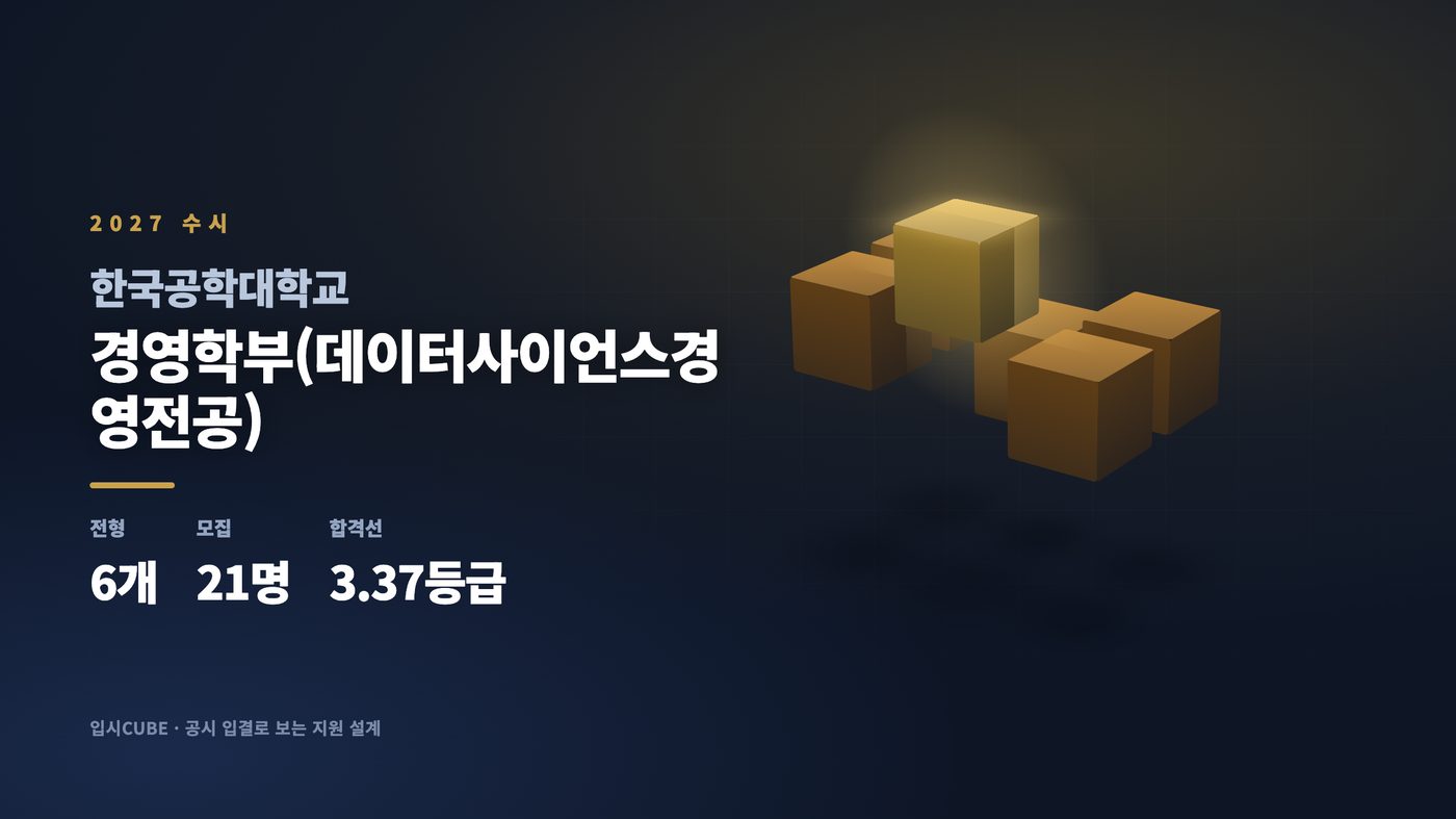 한국공대 경영학부(데이터사이언스경영전공)