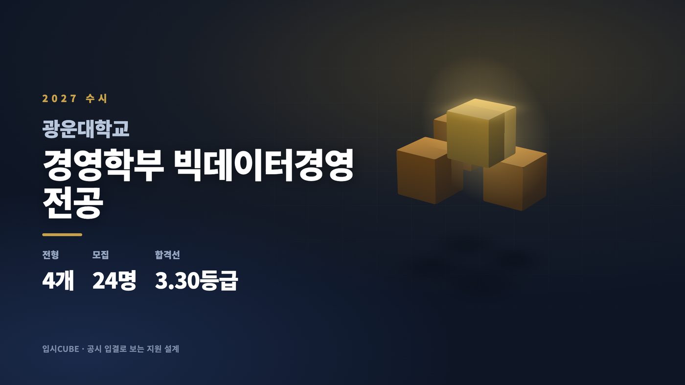 광운대 경영학부 빅데이터경영전공