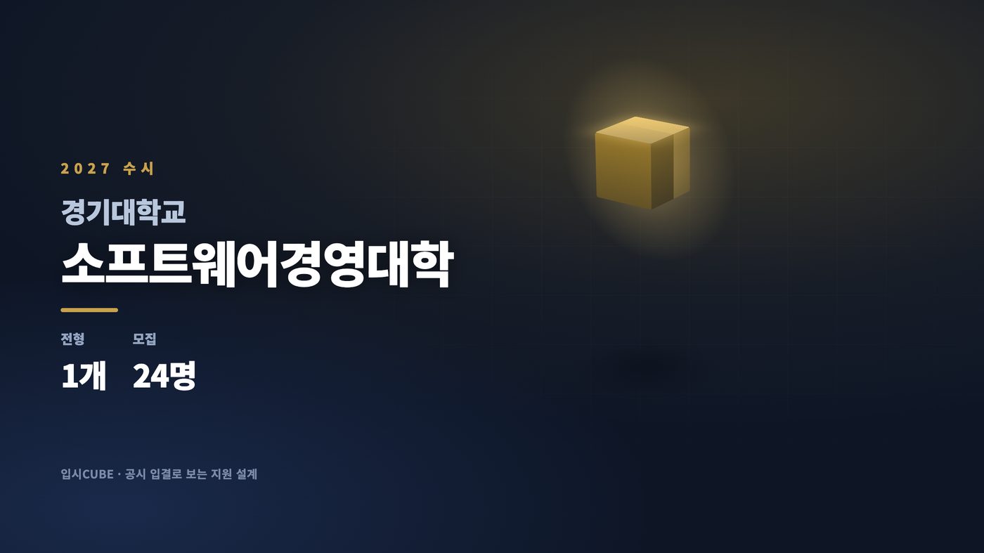 경기대 소프트웨어경영대학