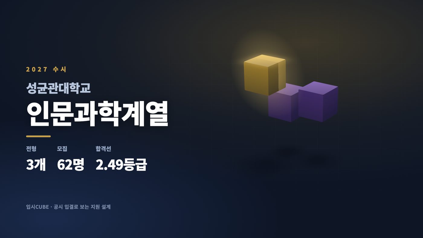 성균관대 인문과학계열