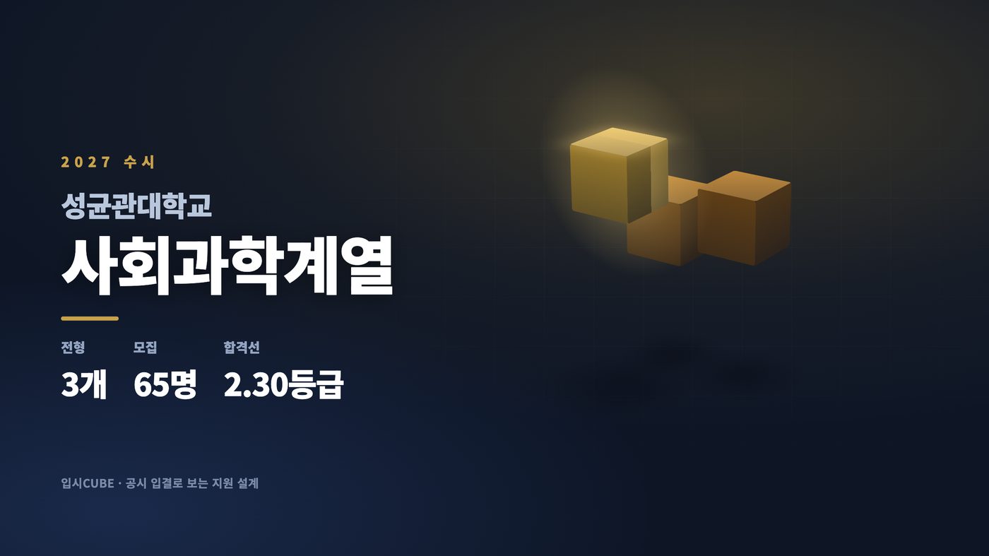 성균관대 사회과학계열